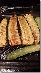 Grilled courgette (zucchini)